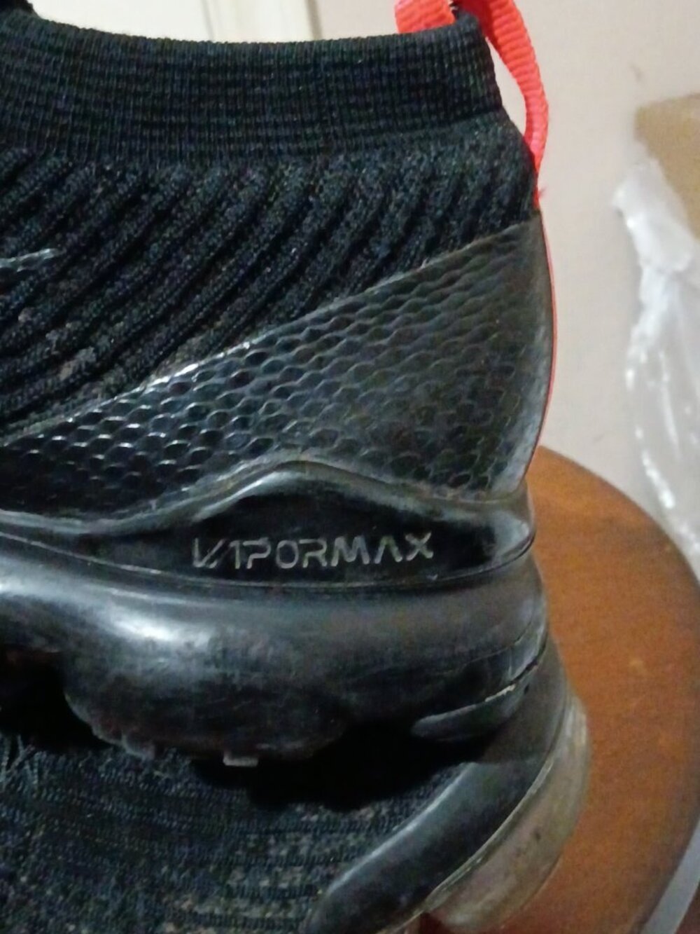 Nike Air VaporMax Flyknit 3 Black/Snakeskin/Crimson Size 9 (AJ6900-023) - Picture 12 of 14